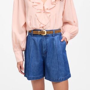 Madewell The Harlow Superwide Jean Short: Airy Denim Edition